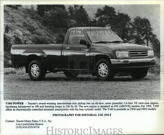 1995 Press Photo Toyota T100 DX Truck, New - not00853 - Historic Images