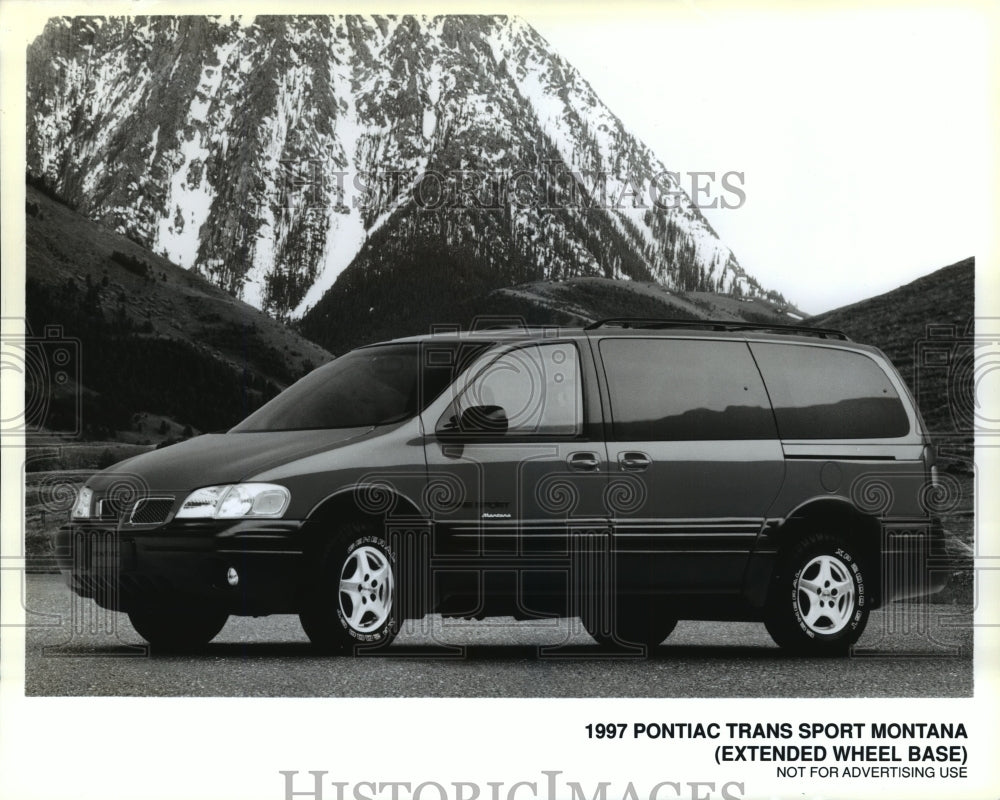 Press Photo 1997 Pontiac Trans Sport Montana Extended Wheel Base Van-Historic Images