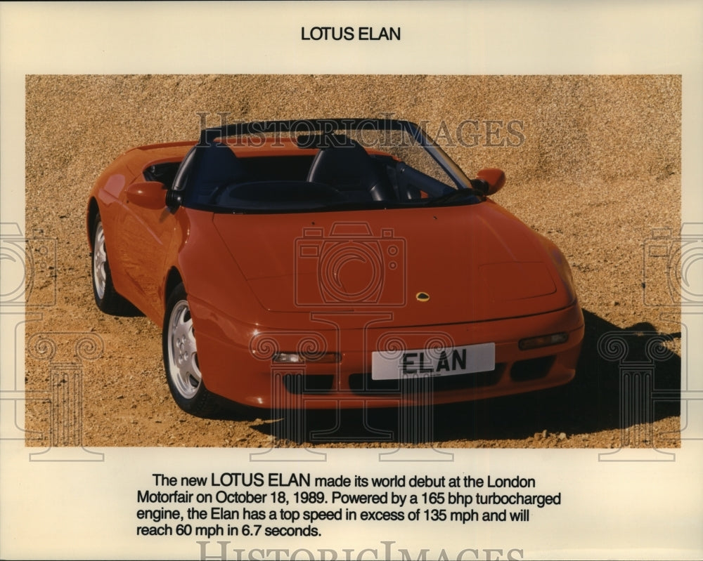 1989 Press Photo Automobiles-1990 Lotus Elan Sports Convertible - not01091-Historic Images