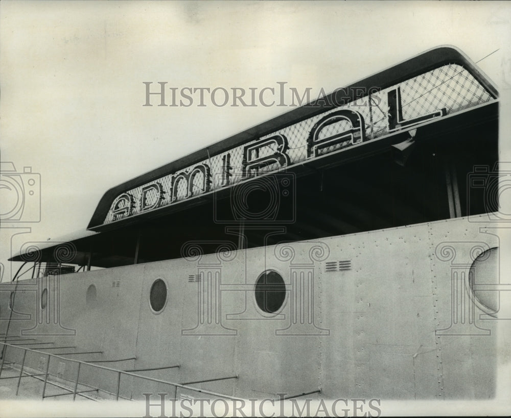 1975 Press Photo The SS Admiral Excursion Boat on Mississippi River - not01335-Historic Images