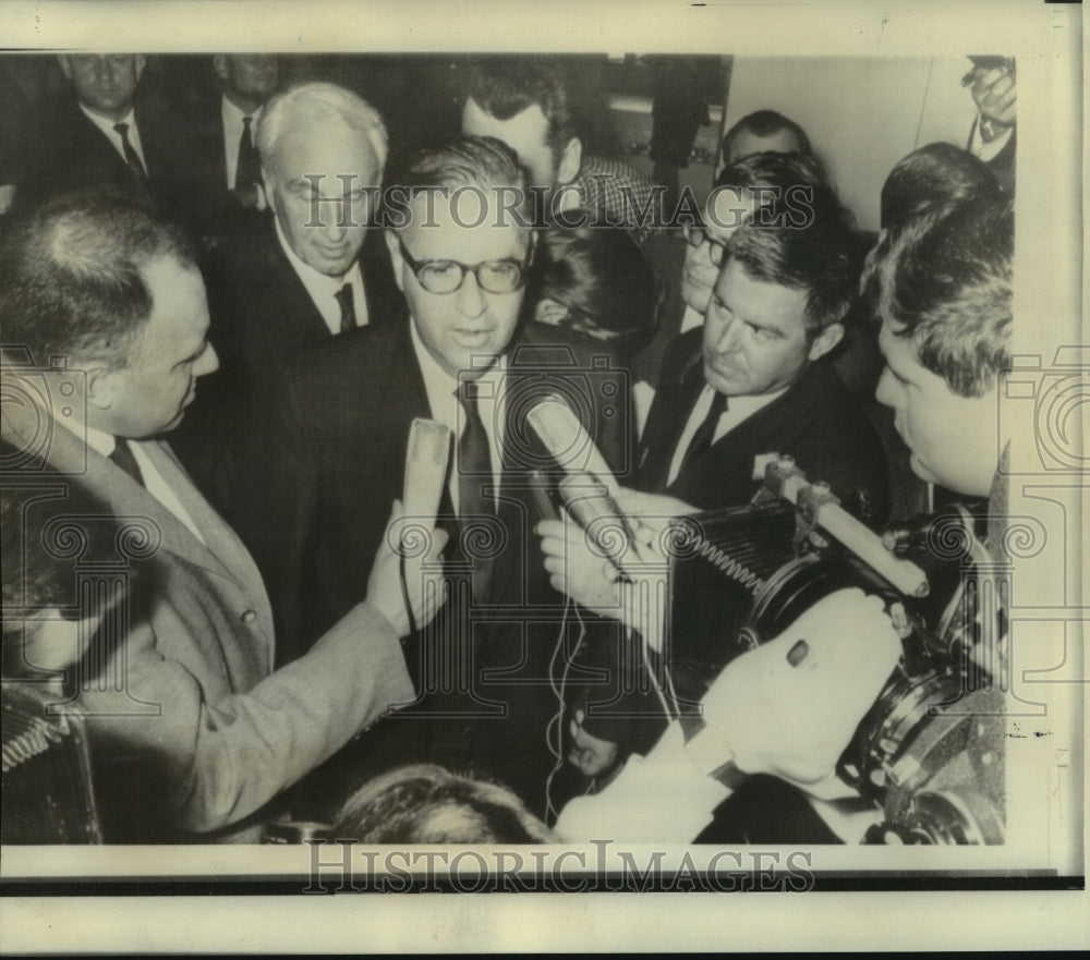 1967 Israeli&#39;s Foreign Minister Abba Aban Arrives in Amsterdam-Historic Images