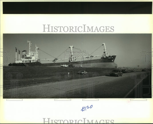 1994 Press Photo 321 foot cargo ship, the Balsa 39 stops in Plaquemines Parish - Historic Images