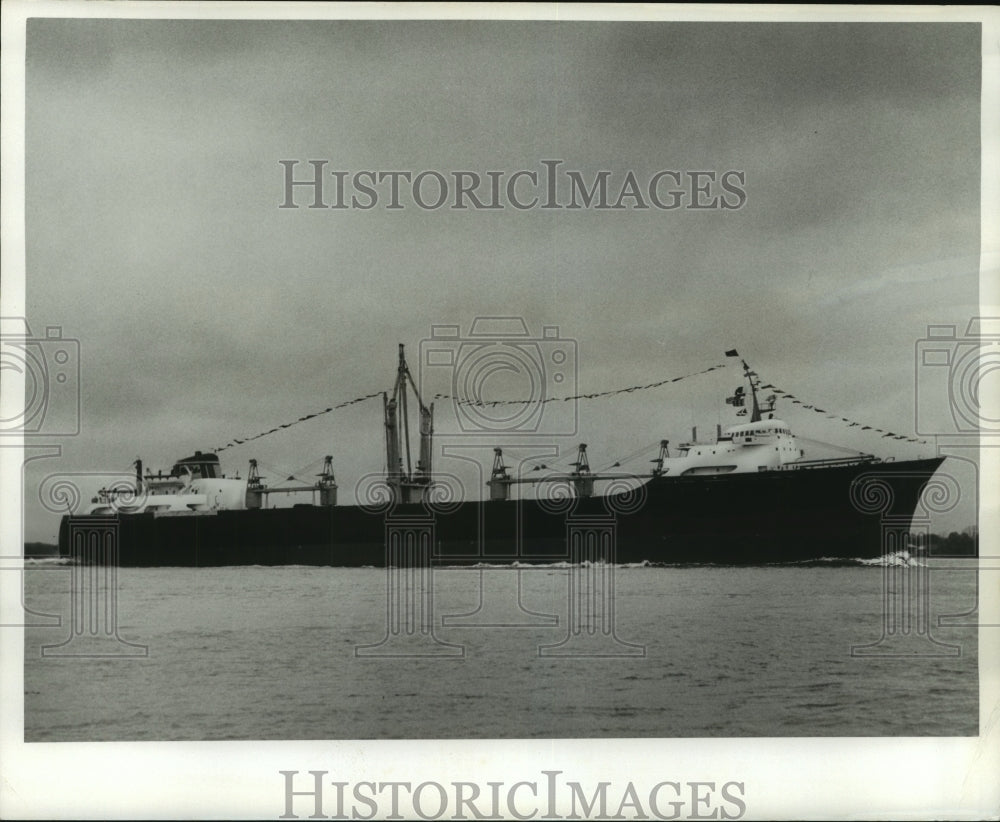 1964 Press Photo The new $10 million cargoliner of Delta Line, the S.S. Del Rio - Historic Images