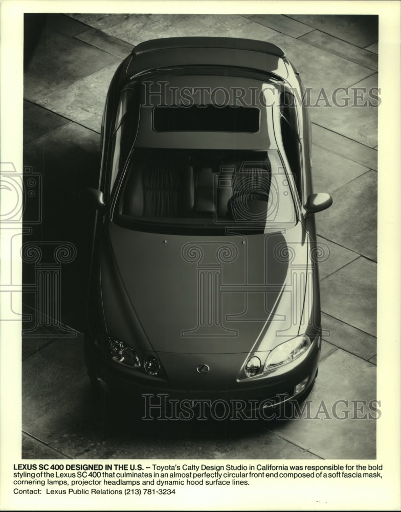 1992 Press Photo The new Lexus SC 400 designed by Toyota in the United States - Historic Images