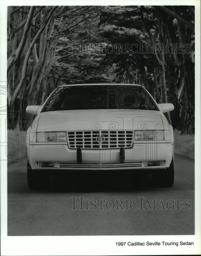 1997 Press Photo The front of an all-new 1997 Cadillac Seville Touring Sedan - Historic Images