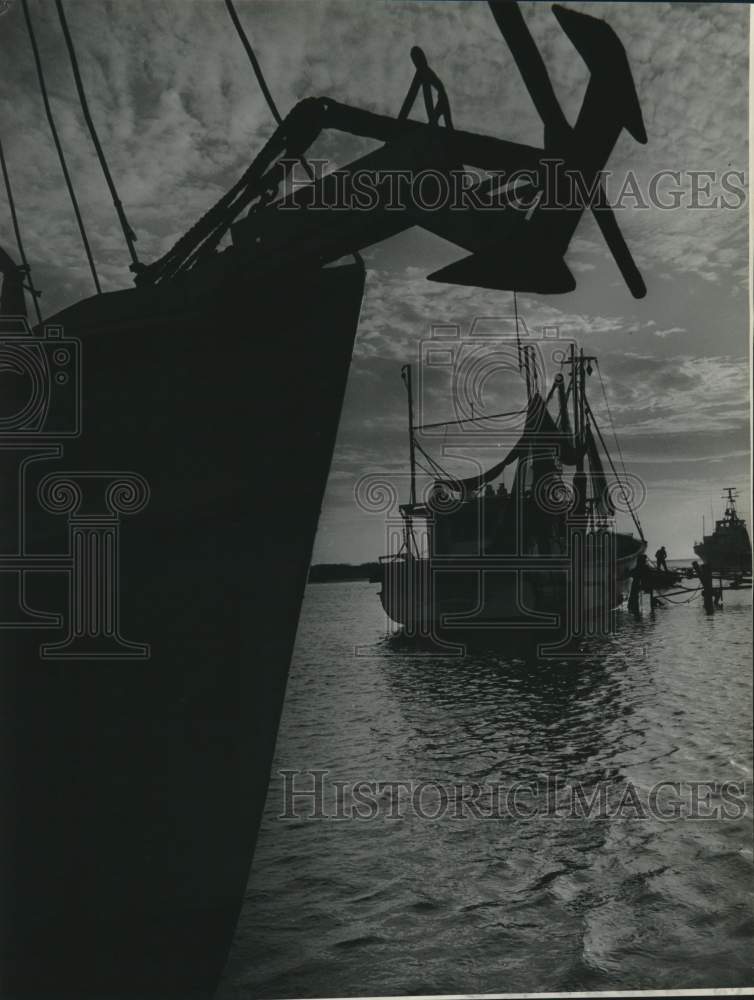 1973 Press Photo Ships View of Two Boats - not04379 - Historic Images