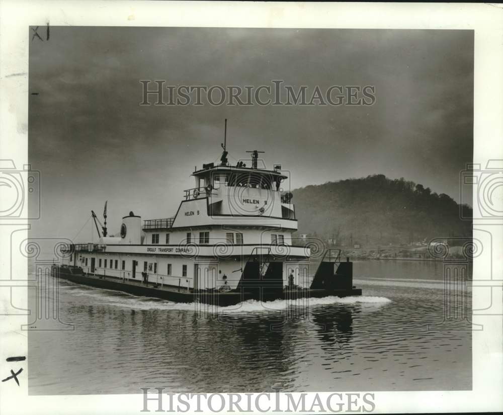 1965 Press Photo Ultra-Modern Towboat Helen S Will Operate On Mississippi River - Historic Images