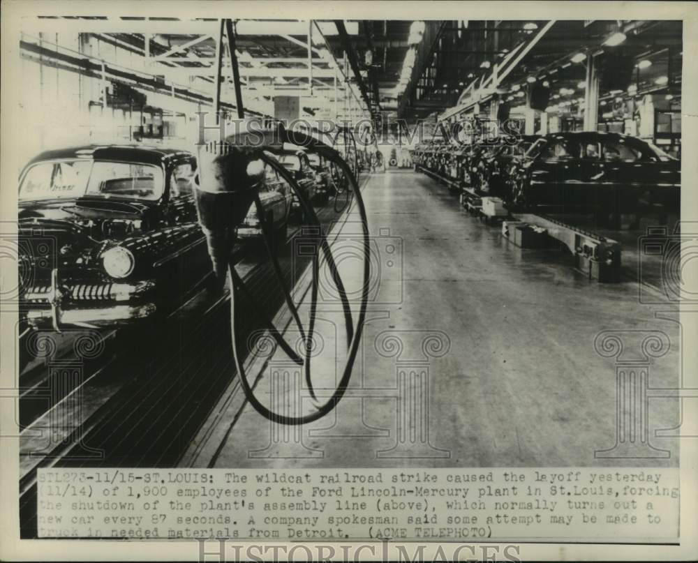 1950 St. Louis-Ford Lincoln-Mercury plant laid-off 1,900 employees - Historic Images