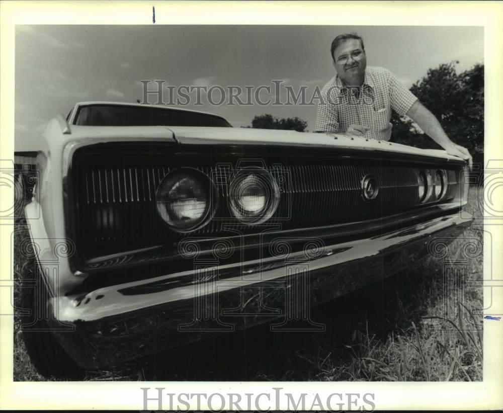 1990 August Lorio of Gretna with his 1966 Charger - Historic Images