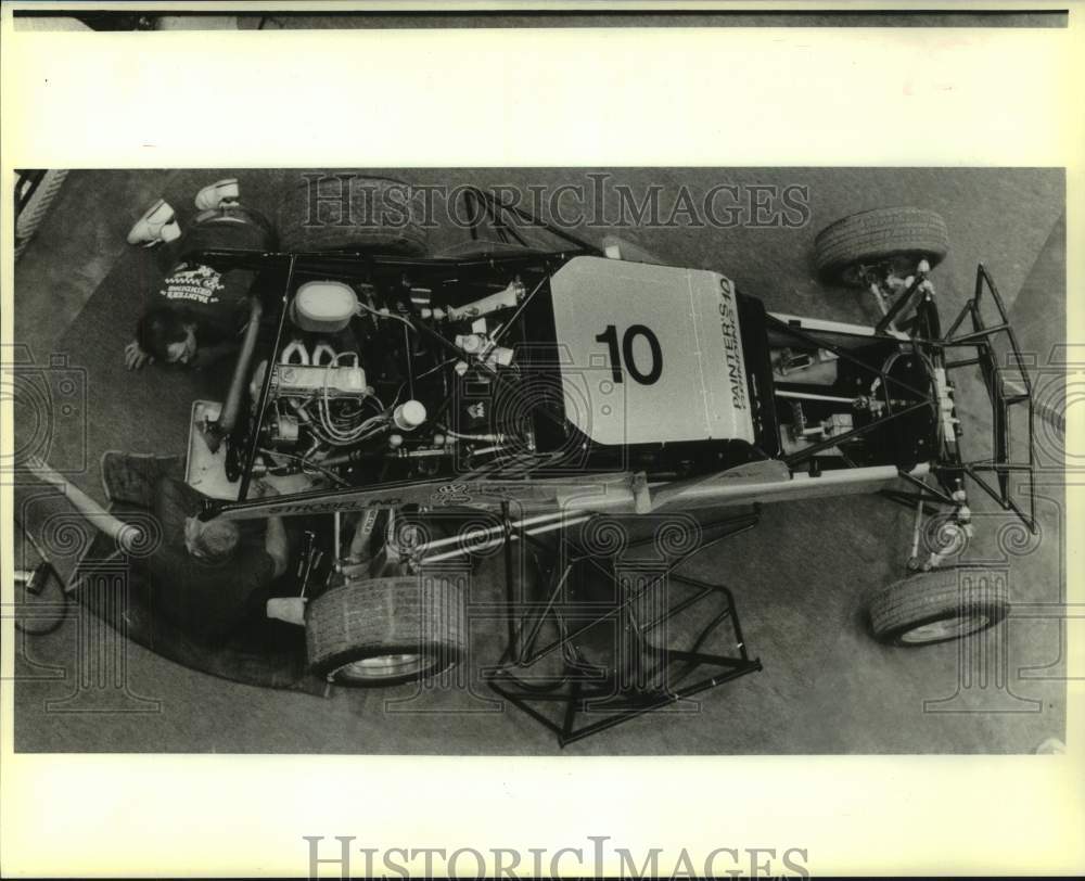 1989 Press Photo Louisiana Superdome's Mickey Thomas road race vehicle - Historic Images