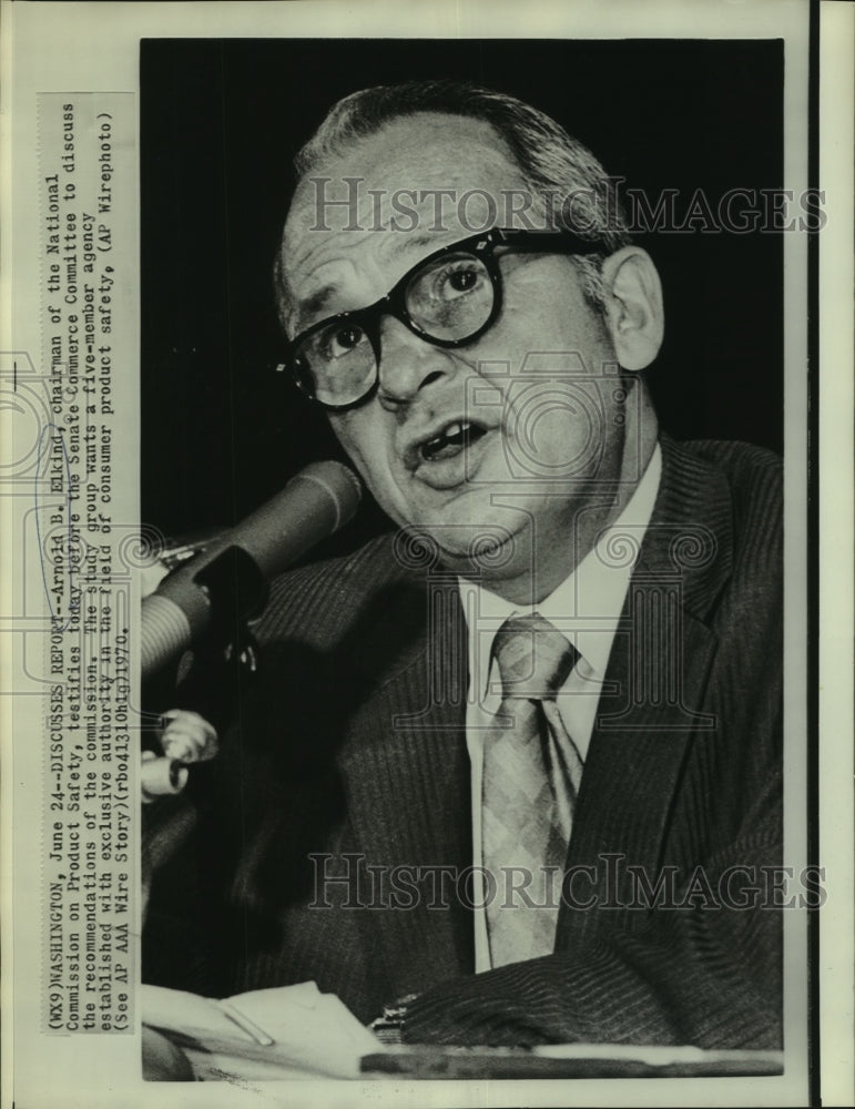 1970 Arnold Elkind at Senate Commerce Committee - Historic Images