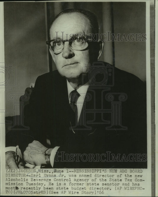 1966 Earl Evans, Jr., Mississippi's new ABC Board director. - Historic Images