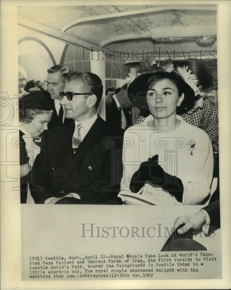 1962 The Shah and Empress of Iran tour Seattle&#39;s World&#39;s Fair - Historic Images