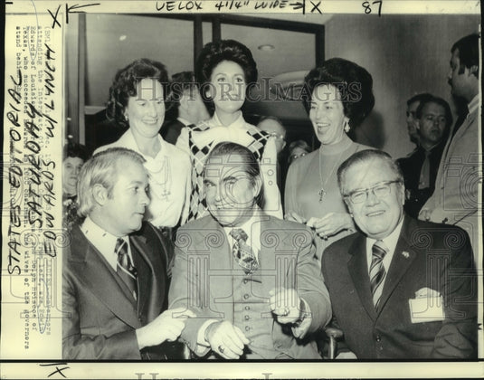 1975 Gov. Edwards & others at Interstate Oil Compact Commission - Historic Images