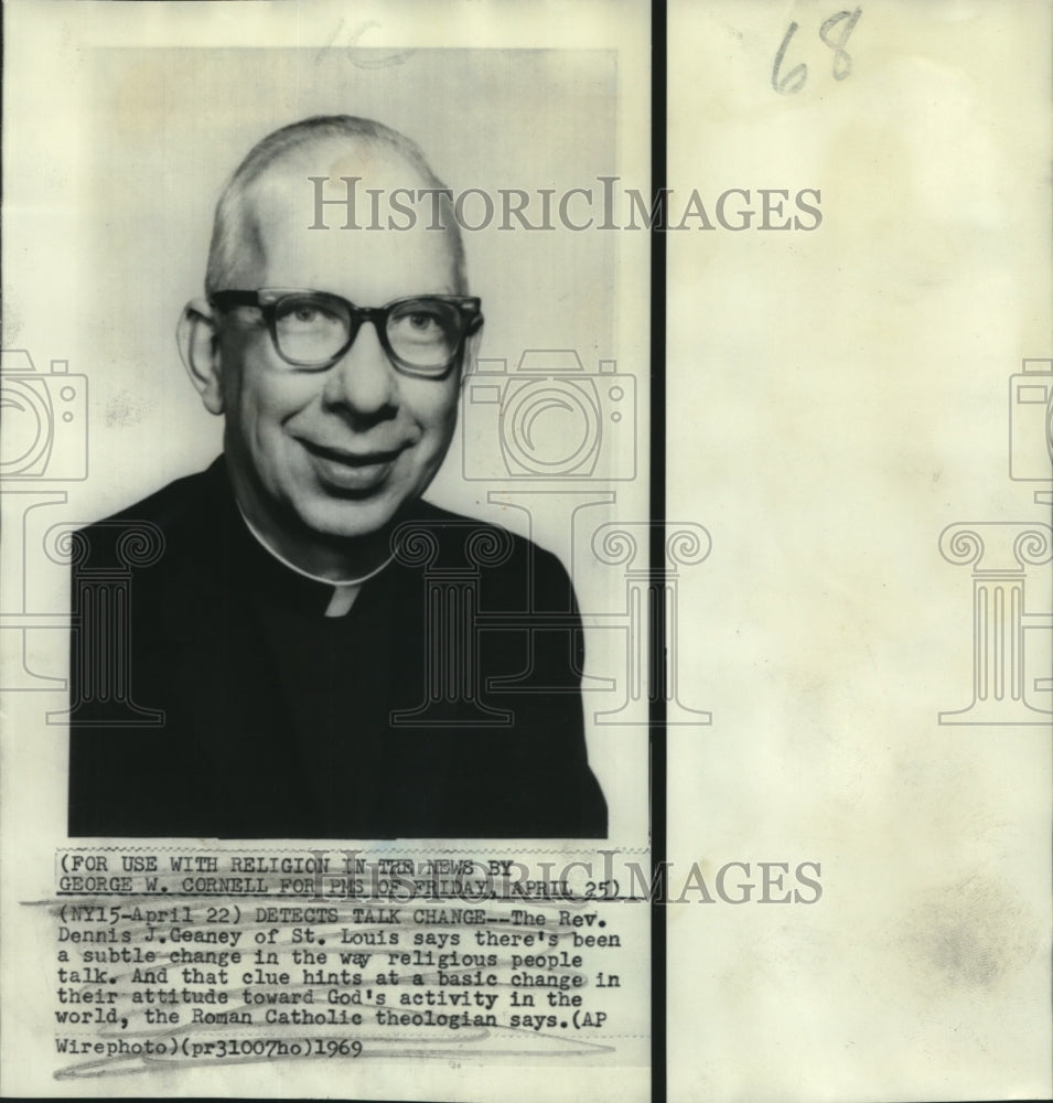 1969 Reverend Dennis J. Geanery of St. Louis - Historic Images