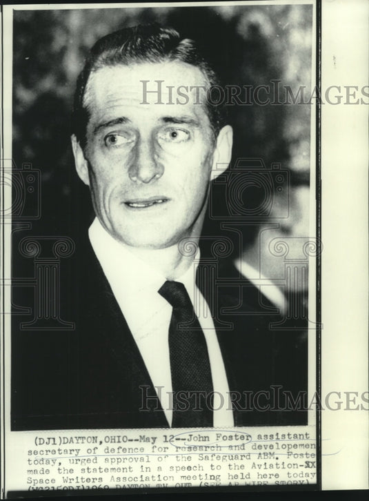 1969 John Foster, assistant secretary for research & development - Historic Images