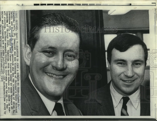 1969 James Gaughan & William Singer appear a Chicago Club luncheon-Historic Images