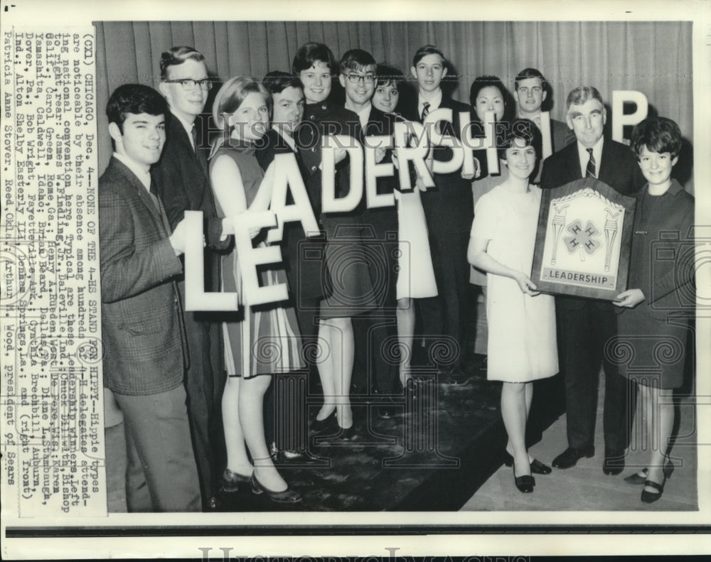 1968 4-H Leadership winners at national convention in Chicago, IL-Historic Images