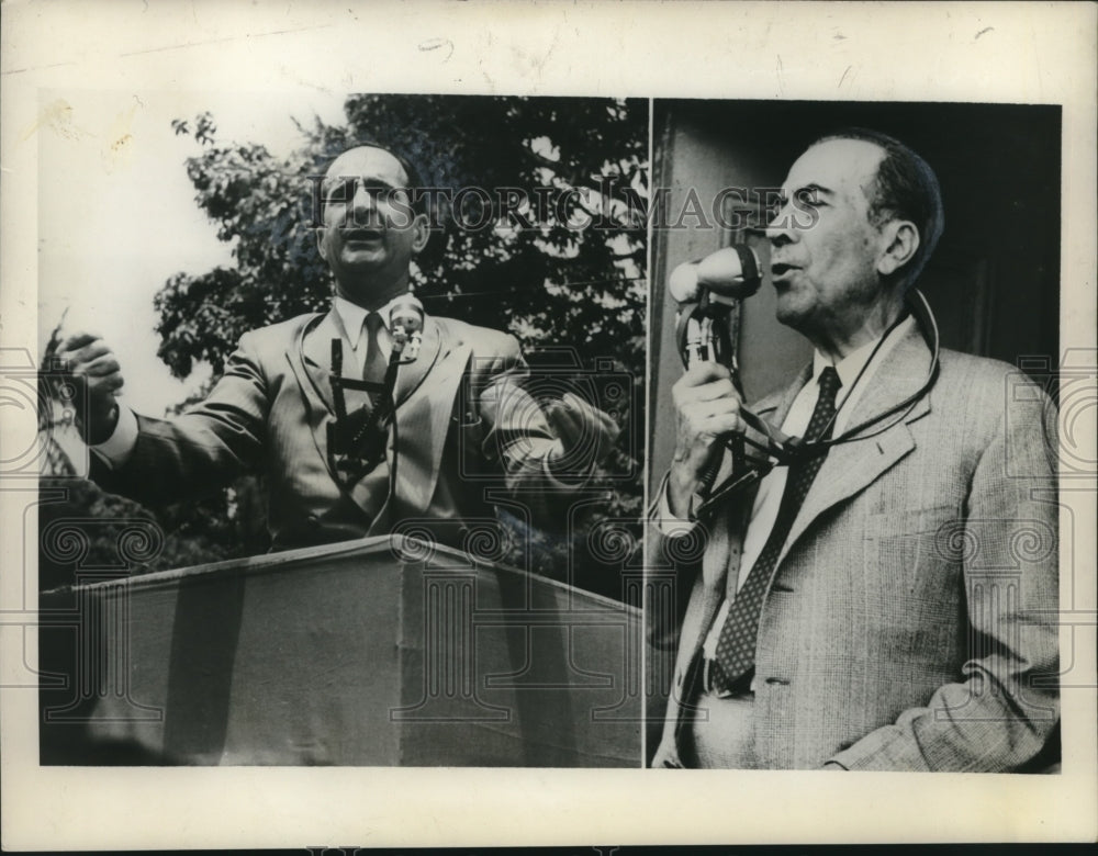 1953 Jose Figueres &amp; Fernando Cervantes, candidates for President - Historic Images