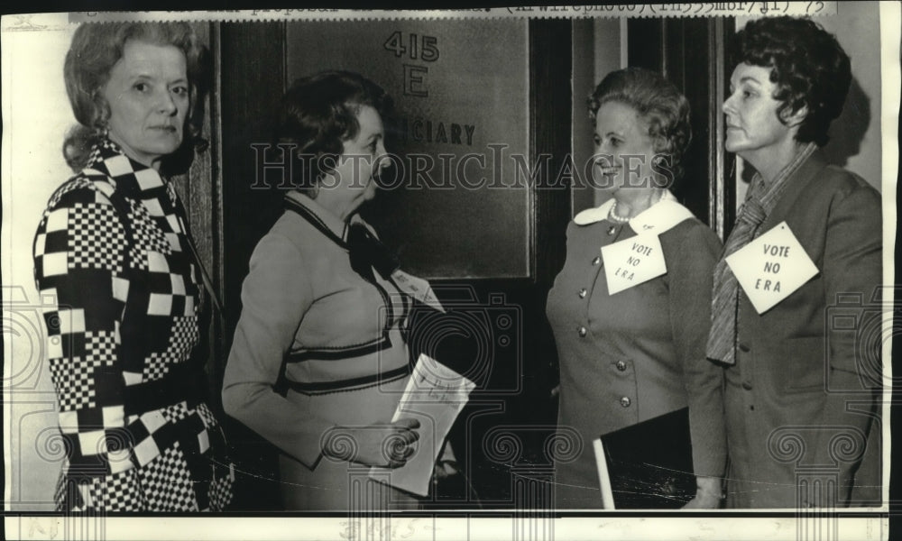 1973 Mrs. Arthur Felt &amp; others entering MS Legislative Committee - Historic Images