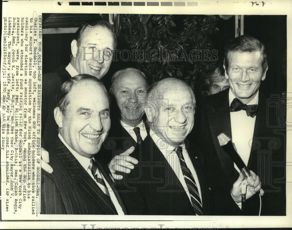 1970 Press Photo Senator Charles Goodell welcomes GOP office holders at event-Historic Images