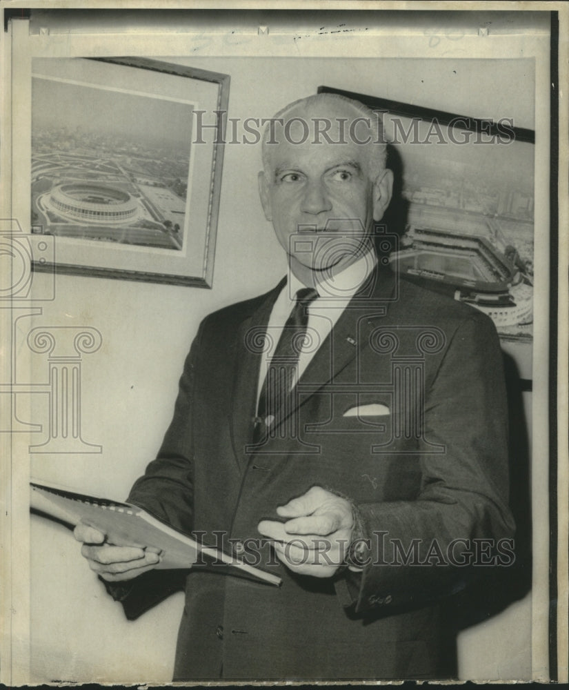 1968 William D. Eckert, named Commissioner of Baseball in 1965 - Historic Images