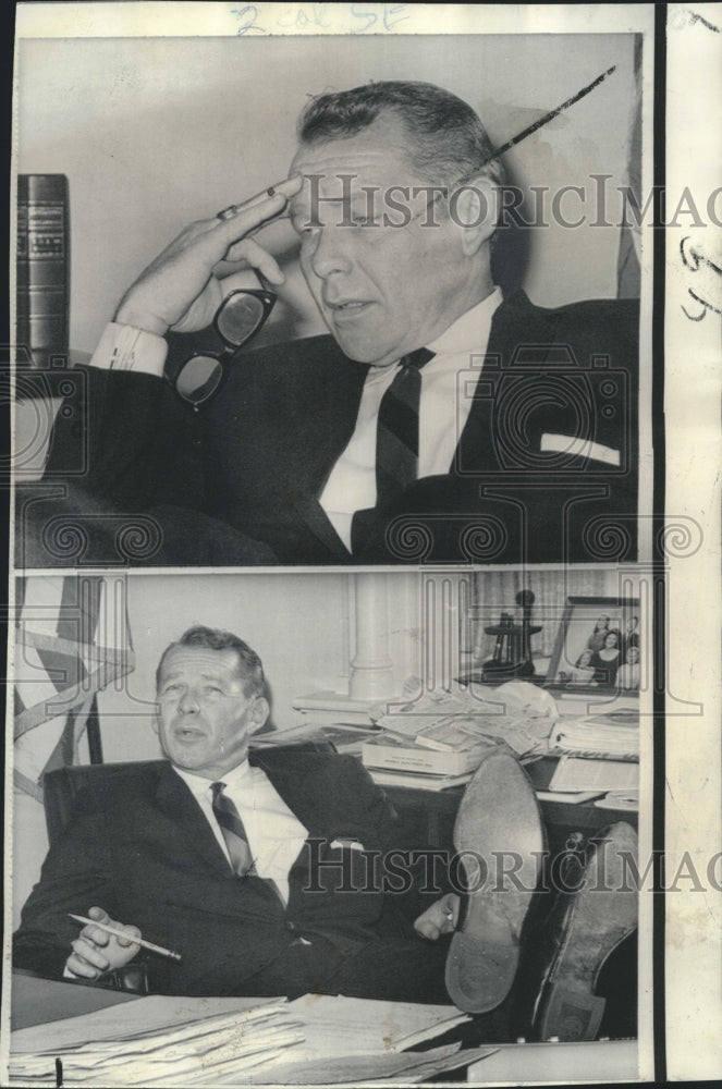 1968 Press Photo California&#39;s Lt. Governor Robert Finch during interview-Historic Images