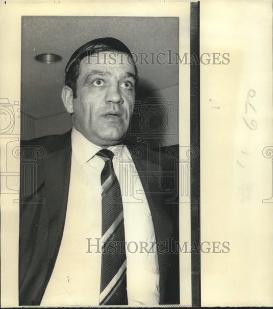 1972 Press Photo Bernie "Boom Boom" Geoffrion named of Atlanta hockey team- Historic Images