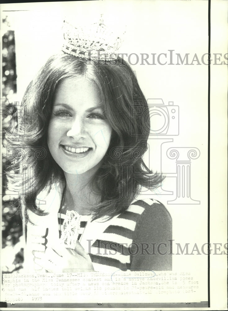 1973 Miss Tennessee Anne Gallows - Historic Images