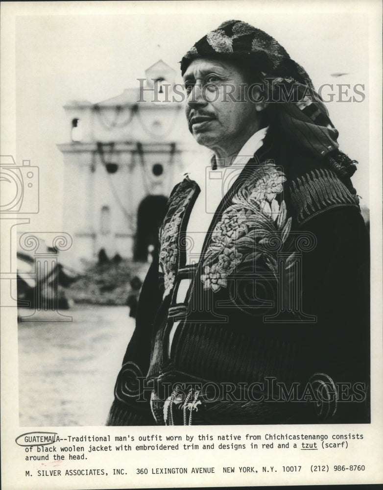 1980 Guatemalan traditional man&#39;s outfit - Historic Images