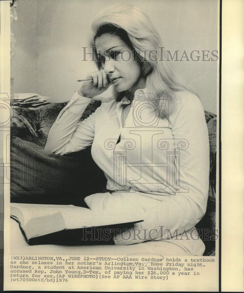 1976 Colleen Gardner, paid sex partner, relaxes in Arlington, VA - Historic  Images