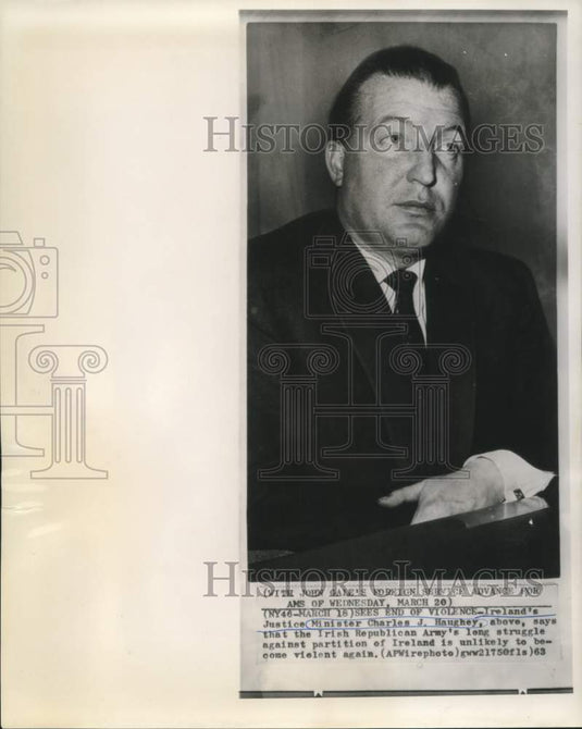 1963 Charles J. Haughey, Ireland's Justice Minister - Historic Images