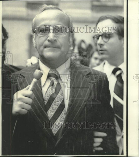 1974 Allen I. Green, principal in kickback case of former VP Agnew. - Historic Images