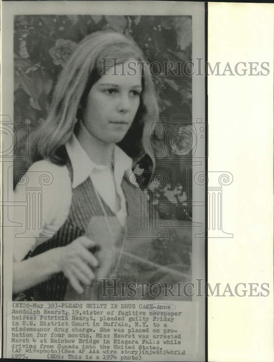 1974 Press Photo Anne Randolph Hearst, sister of newspaper heiress Patricia - Historic Images