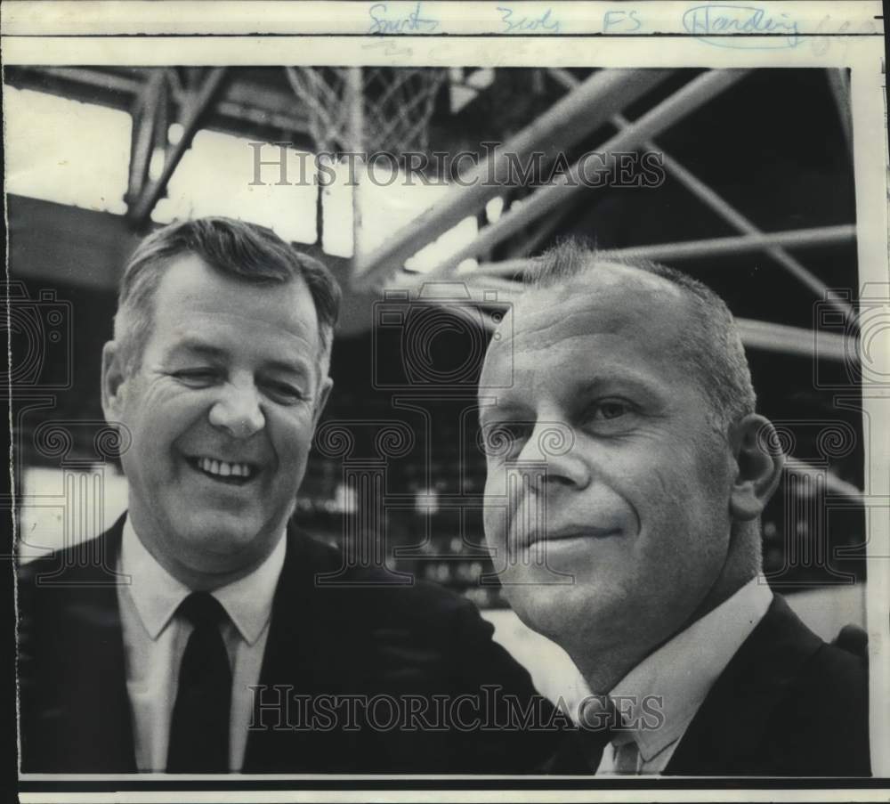 1969 Jim Harding &amp; Bob Calihan at University of Detroit - Historic Images