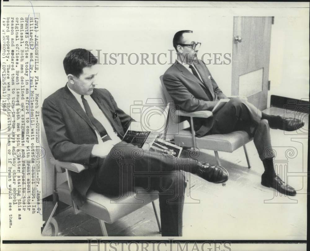 1968 Dr. James Hilliard &amp; McClendon, outsted Florida educators - Historic Images