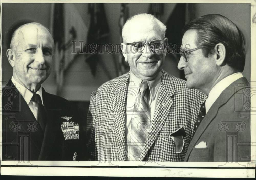 1973 Representative Edward Hebert and others chat in Washington. - Historic Images