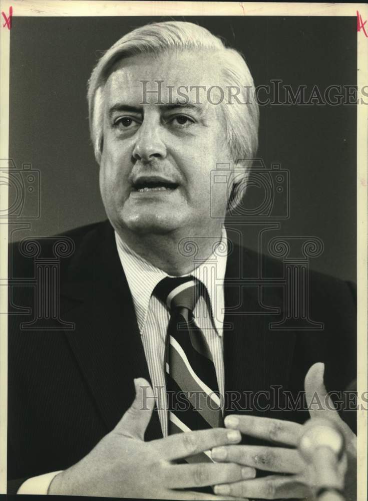 1981 Henry J. Hyde discusses &quot;Hyde Amendment&quot; in Washington, D.C. - Historic Images