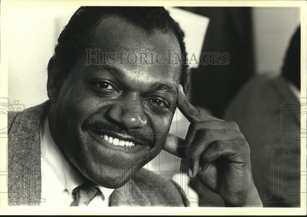 1984 Charles S. Dutton, actor, in Manhattan dressing room-Historic Images