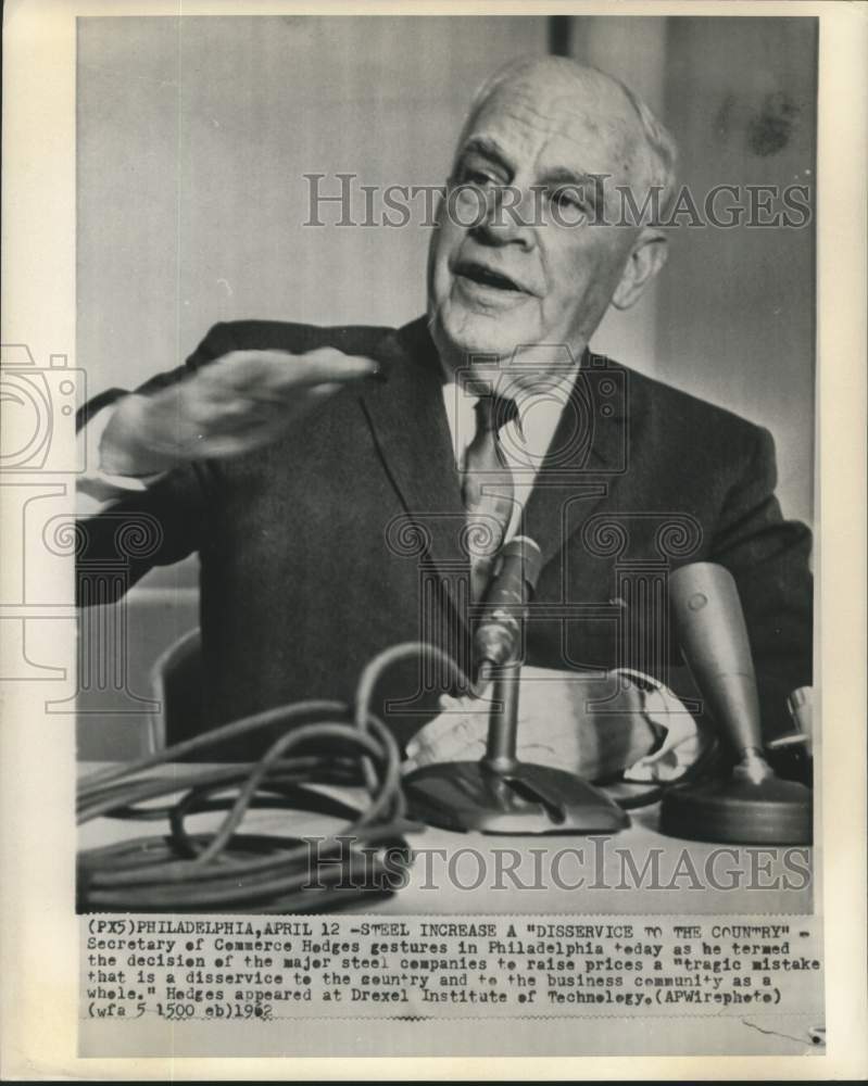 1962 Secretary of Commerce Hodges at Drexel Institute of Technology - Historic Images