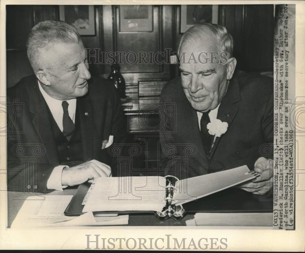 1960 Luther Hodges and Mueller have a commerce conference - Historic Images