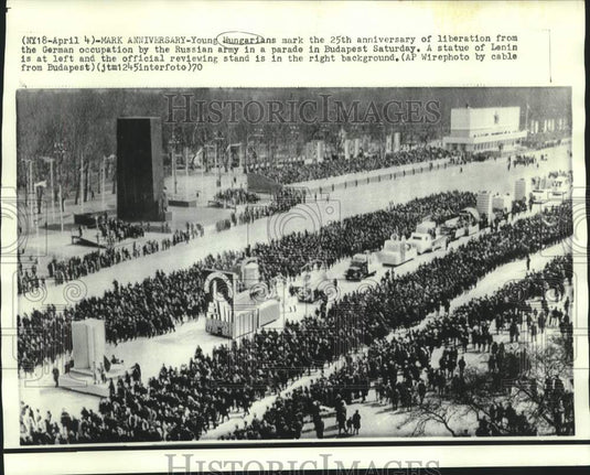 1970 Liberation parade in Budapest marks 25th anniversary - Historic Images