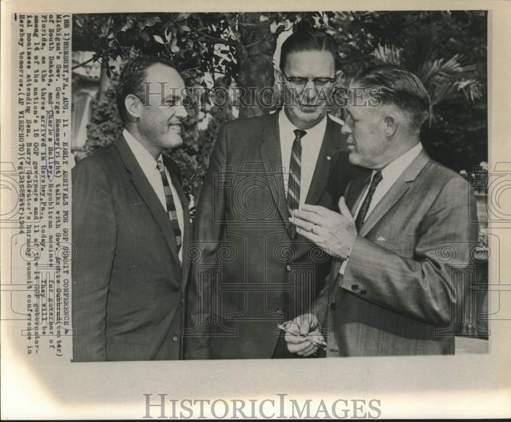 1964 Charles Holley and other governors in Hershey, Pennsylvania - Historic Images