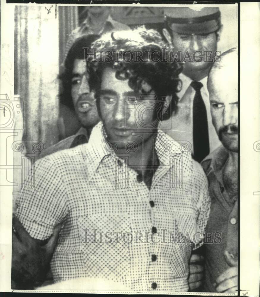 1973 Taial Kadooral arrested for terrorist attack in Athens airport - Historic Images