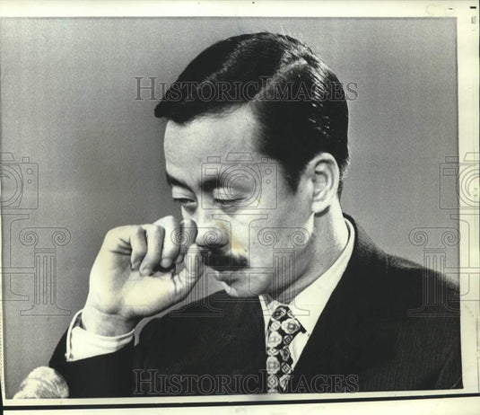 1970 South Vietnam's Nguyen Cao Ky prepares for "Meet the Press" - Historic Images