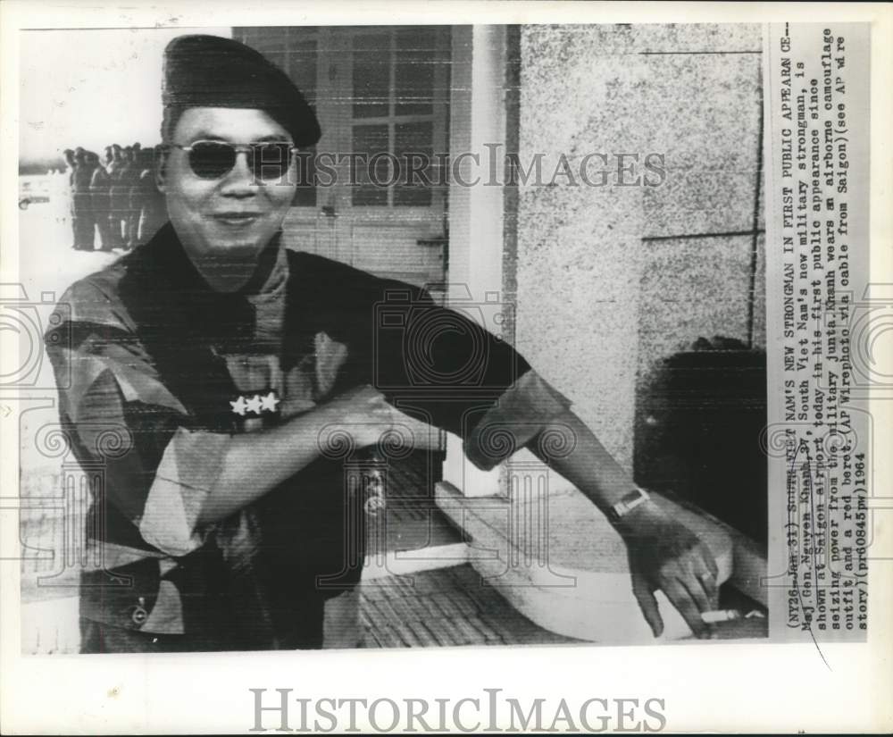 1964 Press Photo South Vietnam&#39;s new strongman, Major General Khanh in Saigon-Historic Images