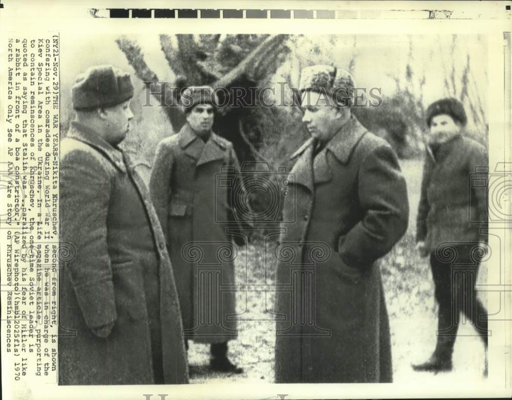 Scene in Life Magazine article of Khrushchev in World War II - Historic Images