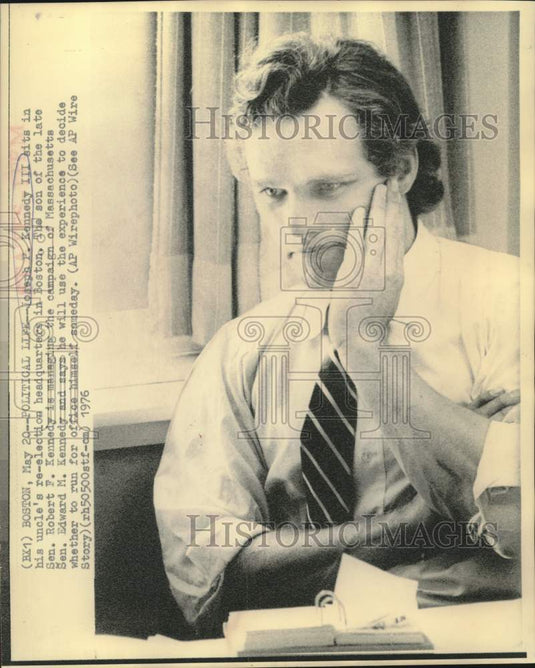 1976 Press Photo Senator Edward Kennedy's campaign manager Joseph F. Kennedy III-Historic Images