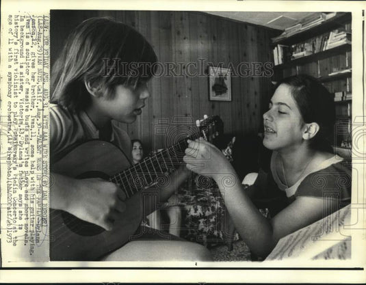 1973 Talent runs in the family of Dylana, Ivan and Victoria Jenson. - Historic Images
