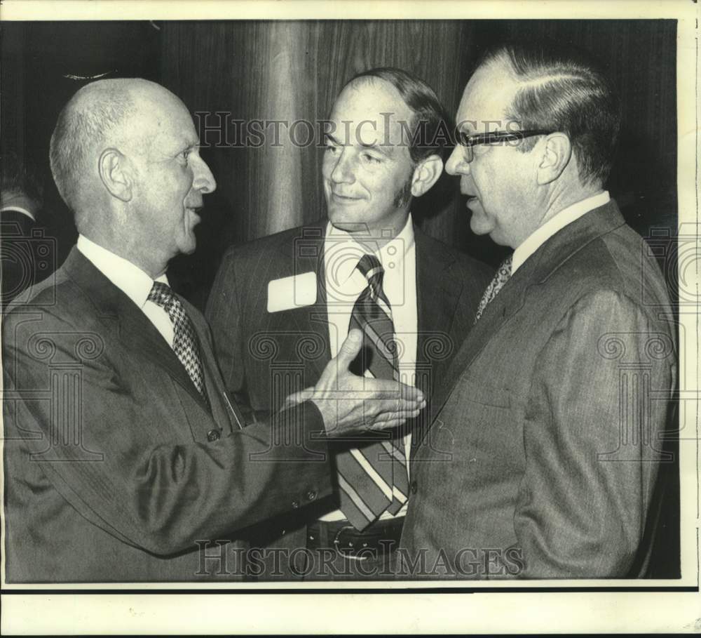 1973 Press Photo Senator Bennett Johnston and others LA congressional reception. - Historic Images